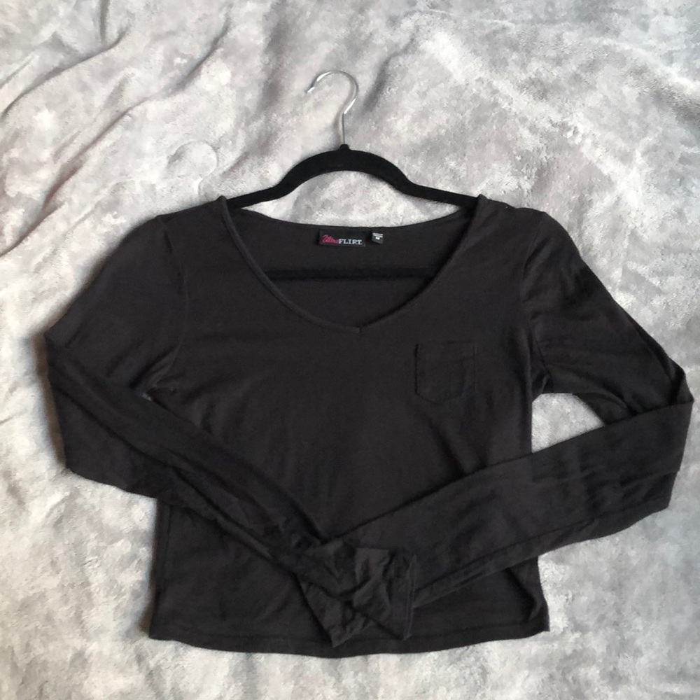 Black crop top